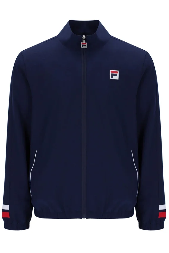 Veste de survêtement de tennis bleu marine pour homme