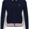 Veste de survêtement emblématique Silvana Fila bleu marine