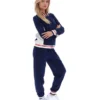 Veste de survêtement emblématique Silvana Fila bleu marine