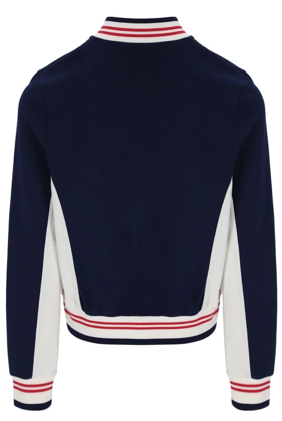 Veste de survêtement emblématique Silvana Fila bleu marine