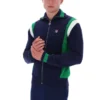 Veste de survêtement en maille à blocs de couleur Fila Navy Cortez