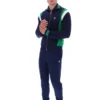 Veste de survêtement en maille à blocs de couleur Fila Navy Cortez
