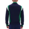 Veste de survêtement en maille à blocs de couleur Fila Navy Cortez