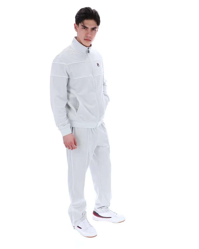 Veste de survêtement en velours Vittorio bleu aube
