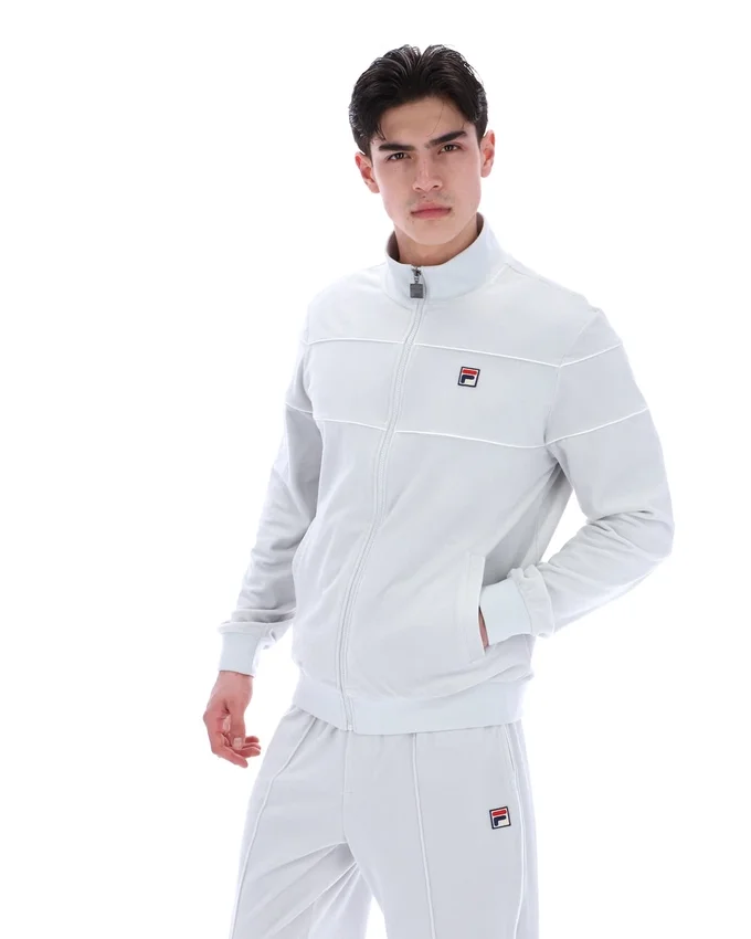 Veste de survêtement en velours Vittorio bleu aube