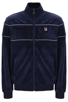 Veste de survêtement en velours Vittorio bleu marine Fila