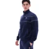 Veste de survêtement en velours Vittorio bleu marine Fila