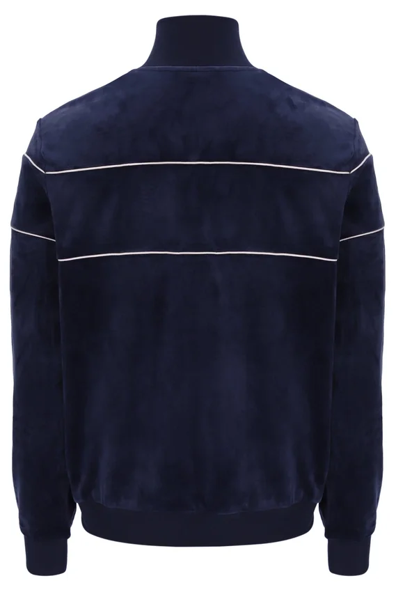 Veste de survêtement en velours Vittorio bleu marine Fila