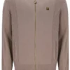 Veste de survêtement Ferguson à mailles ouvertes et empiècements en pointelle, couleur Mocha Meringue