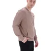 Veste de survêtement Ferguson à mailles ouvertes et empiècements en pointelle, couleur Mocha Meringue