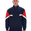 Veste de survêtement Fila bleu marine inspirée des archives Albarn