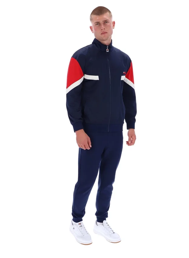 Veste de survêtement Fila bleu marine inspirée des archives Albarn