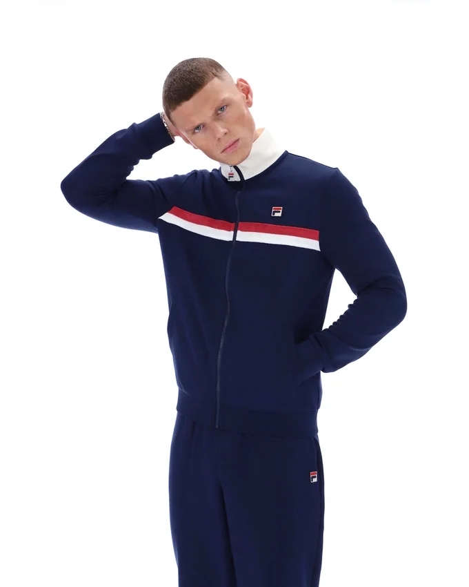 Veste de survêtement Fila Enrico bleu marine