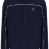 Veste de survêtement Fila Federico bleu marine à col bordé