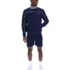 Veste de survêtement Fila Federico bleu marine à col bordé