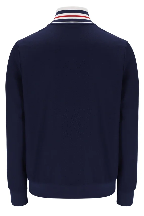 Veste de survêtement Fila Federico bleu marine à col bordé
