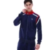 Veste de survêtement Fila Gabriele bleu marine à empiècements contrastés