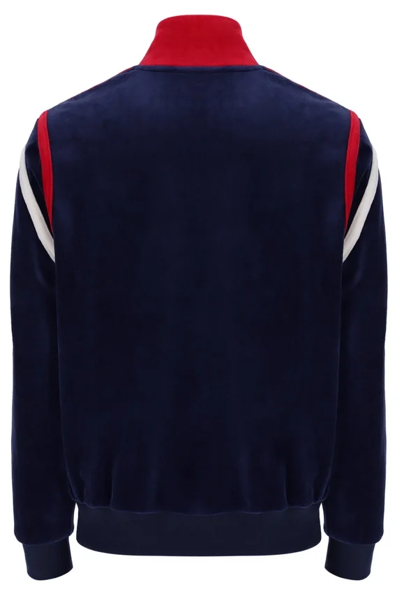 Veste de survêtement Fila Gabriele bleu marine à empiècements contrastés