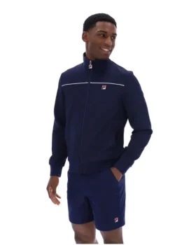 Veste de survêtement Fila Gennaro 1911 Monogram bleu marine