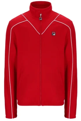 Veste de survêtement Fila Noble Archive à passepoil rouge