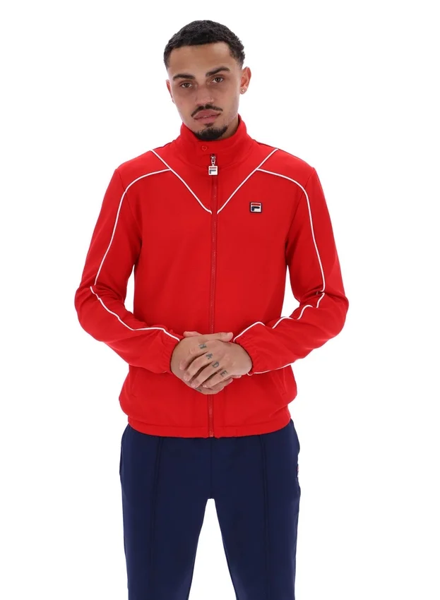 Veste de survêtement Fila Noble Archive à passepoil rouge
