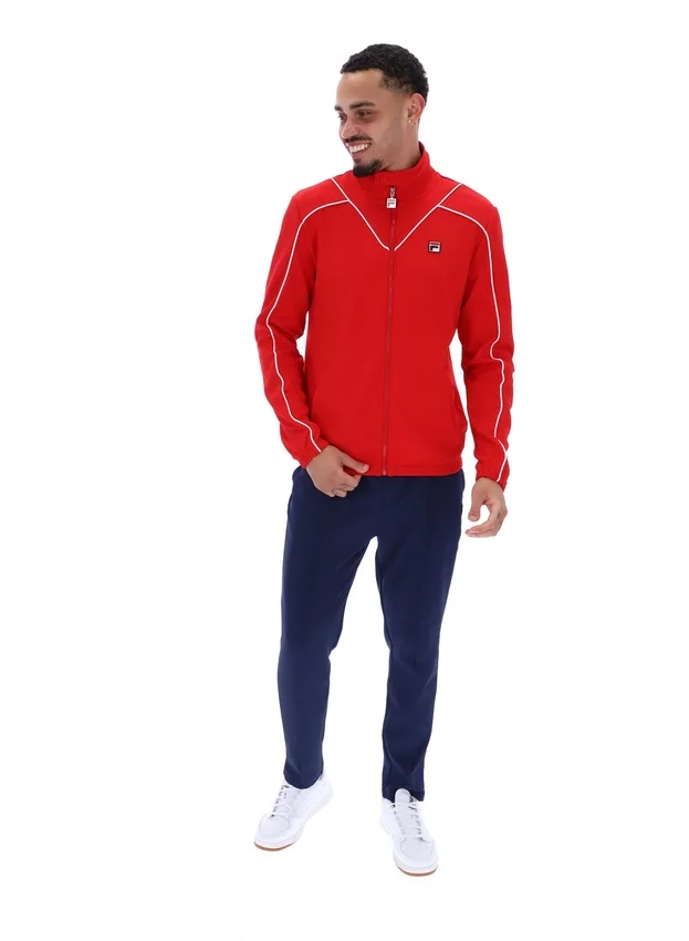 Veste de survêtement Fila Noble Archive à passepoil rouge