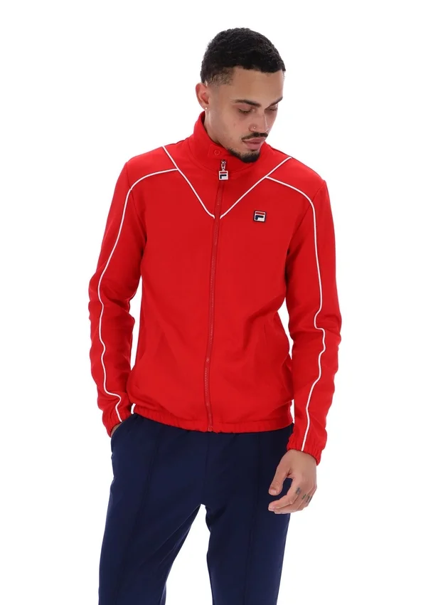 Veste de survêtement Fila Noble Archive à passepoil rouge