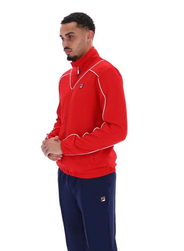 Veste de survêtement Fila Noble Archive à passepoil rouge