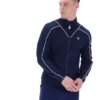 Veste de survêtement Fila Noble Archive à passepoils, bleu marine