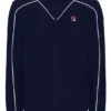 Veste de survêtement Fila Noble Archive à passepoils, bleu marine