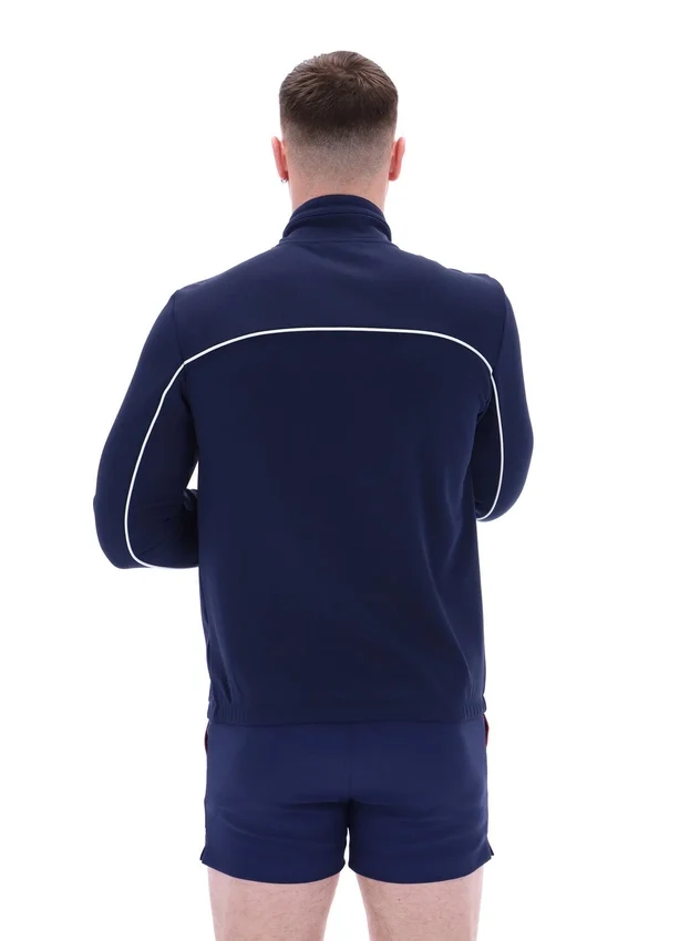 Veste de survêtement Fila Noble Archive à passepoils, bleu marine