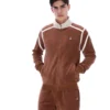 Veste de survêtement Gabriele à empiècements contrastés, couleur cappuccino