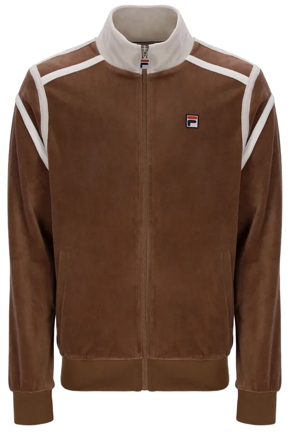 Veste de survêtement Gabriele à empiècements contrastés, couleur cappuccino