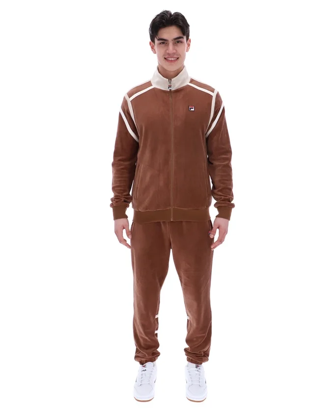 Veste de survêtement Gabriele à empiècements contrastés, couleur cappuccino