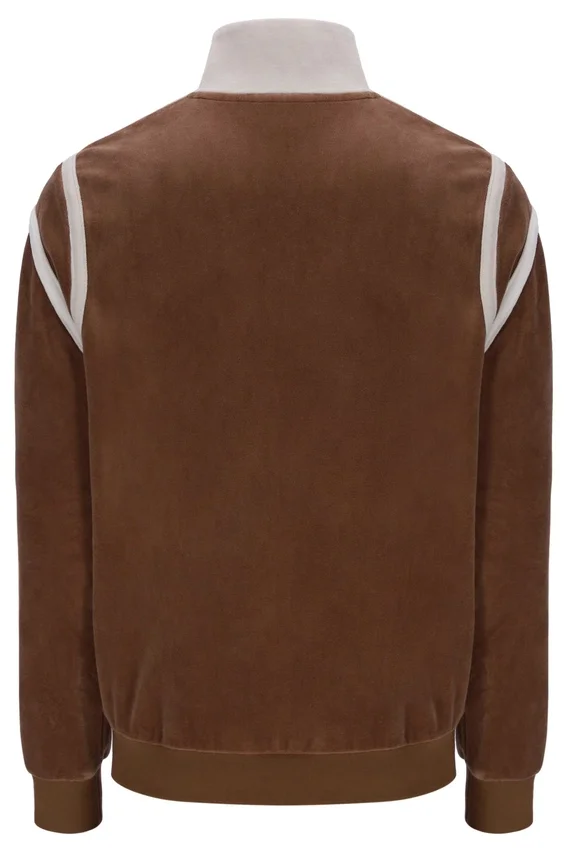 Veste de survêtement Gabriele à empiècements contrastés, couleur cappuccino