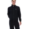 Veste de survêtement Keith noire à coutures contrastées