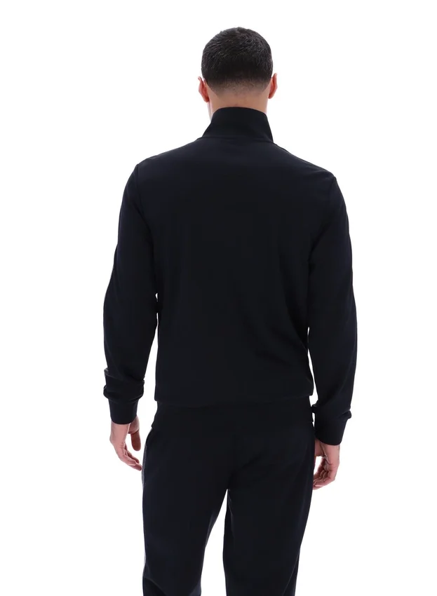 Veste de survêtement Keith noire à coutures contrastées
