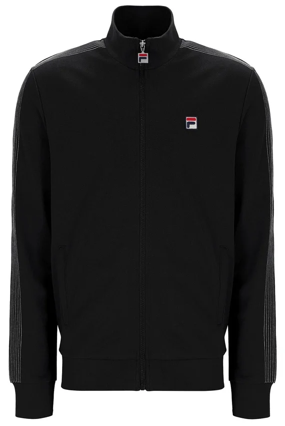 Veste de survêtement Keith noire à coutures contrastées