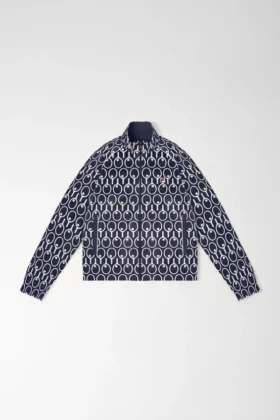 Veste de survêtement à manches raglan bleu nuit