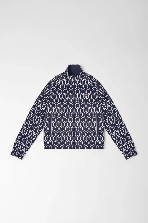 Veste de survêtement à manches raglan bleu nuit