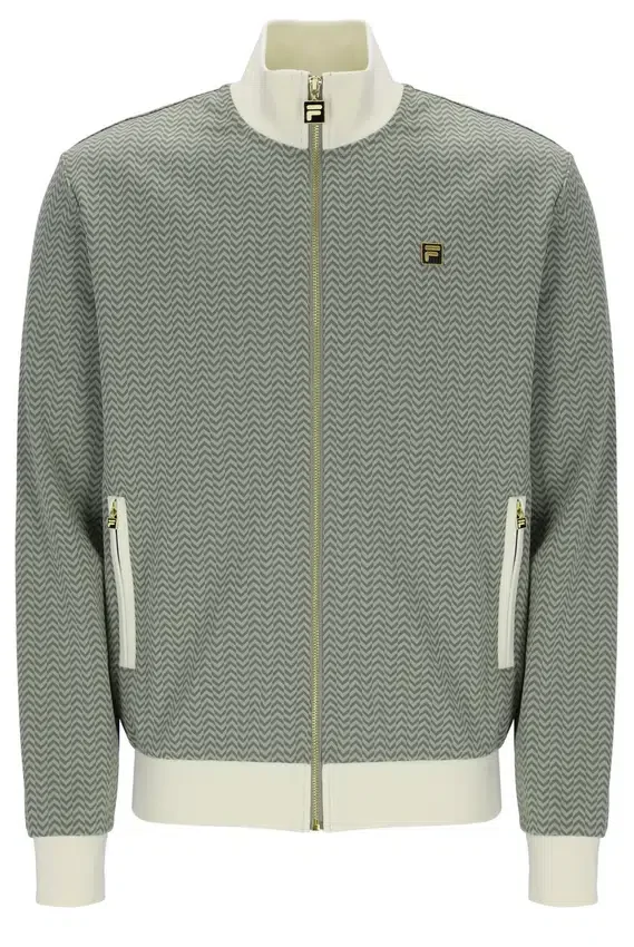 Veste de survêtement Mathers à motif chevrons, couleur écume de mer