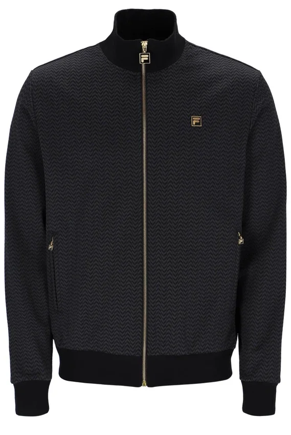 Veste de survêtement Mathers à motif chevrons noire