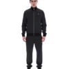 Veste de survêtement Mathers à motif chevrons noire