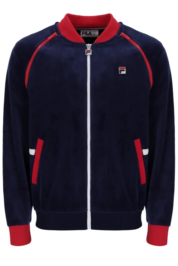 Veste de survêtement polyvalente Fila Daniele Archive bleu marine