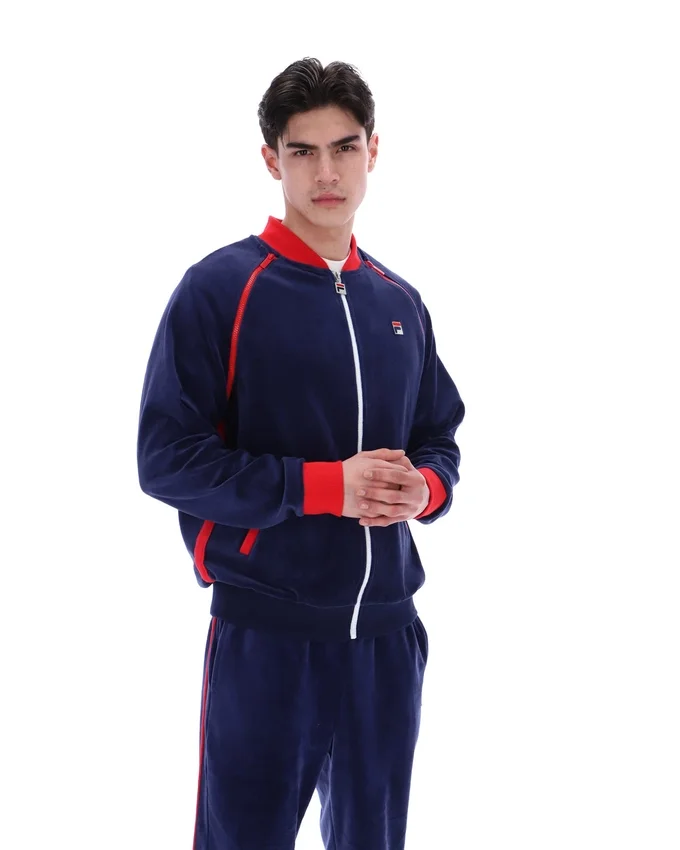 Veste de survêtement polyvalente Fila Daniele Archive bleu marine
