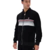 Veste de survêtement rayée Malakai noire