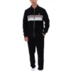 Veste de survêtement rayée Malakai noire
