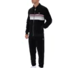 Veste de survêtement rayée Malakai noire