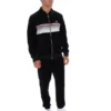 Veste de survêtement rayée Malakai noire