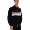 Veste de survêtement rayée Malakai noire